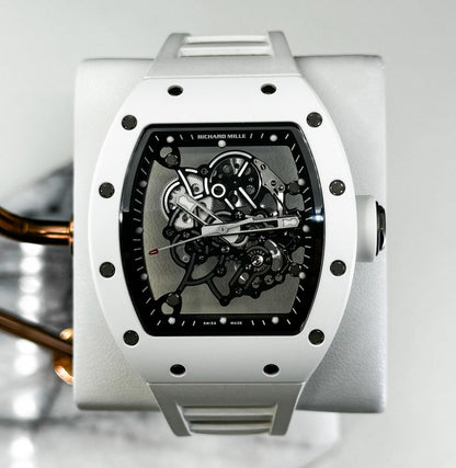 Richard Mille RM 055 Bubba Watson Manual Winding White Ceramic - Luxury Time NYC