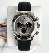 Load image into Gallery viewer, Rolex Cosmograph Daytona 40mm White Gold Grey Steel and Bright Black Oysterflex Bracelet - 126519LN - Luxury Time NYC