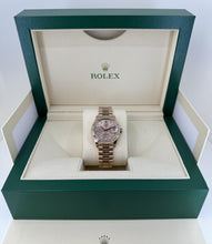 Load image into Gallery viewer, Rolex Datejust 31 Lady Midsize Rose Gold Chocolate Diamond Dial &amp; Fluted Bezel President Bracelet 278275 - Luxury Time NYC