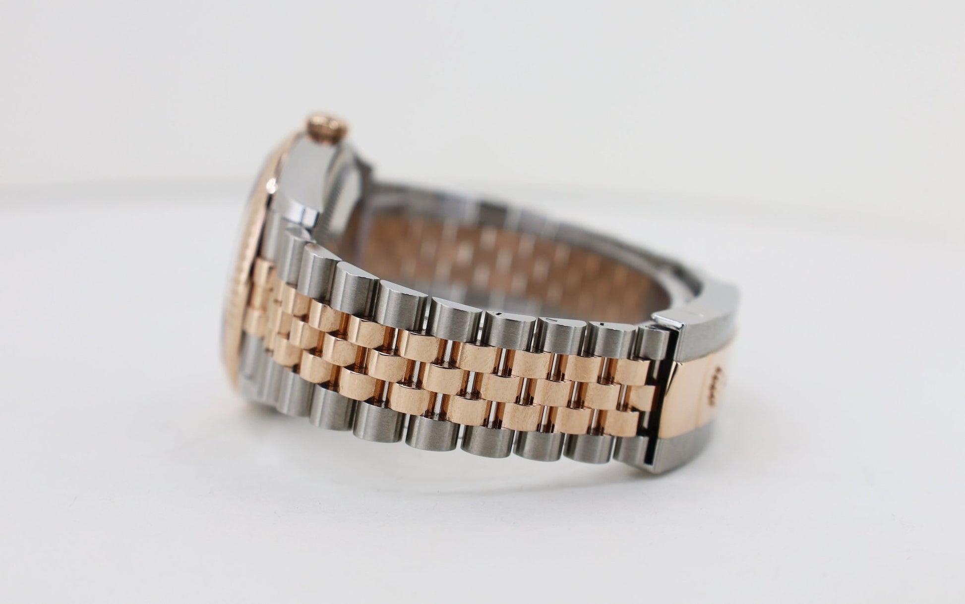 Rolex Datejust 36 Rose Gold/Steel "Wimbledon" Slate Roman Dial & Fluted Bezel Jubilee Bracelet 126231 - Luxury Time NYC