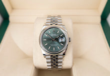 Load image into Gallery viewer, Rolex Datejust 36 Stainless Steel Mint Green Index Dial &amp; Smooth Domed Bezel Jubilee Bracelet 126200 - Luxury Time NYC