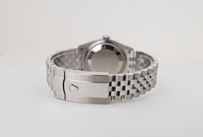 Rolex Datejust 36 Stainless Steel Mint Green Index Dial & Smooth Domed Bezel Jubilee Bracelet 126200 - Luxury Time NYC