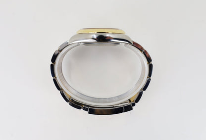 Rolex Datejust 36 Yellow Gold/Steel Golden Palm Motif Index Dial Fluted Bezel Oyster Bracelet 126233 - Luxury Time NYC