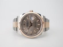 Load image into Gallery viewer, Rolex Datejust 41 Rose Gold/Steel Sundust Index Dial Fluted Bezel Jubilee Bracelet 126331 - Luxury Time NYC