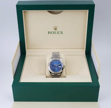 Load image into Gallery viewer, Rolex Datejust 41 Stainless Steel Blue Roman Dial Smooth Bezel Jubilee Bracelet 126300 - Luxury Time NYC