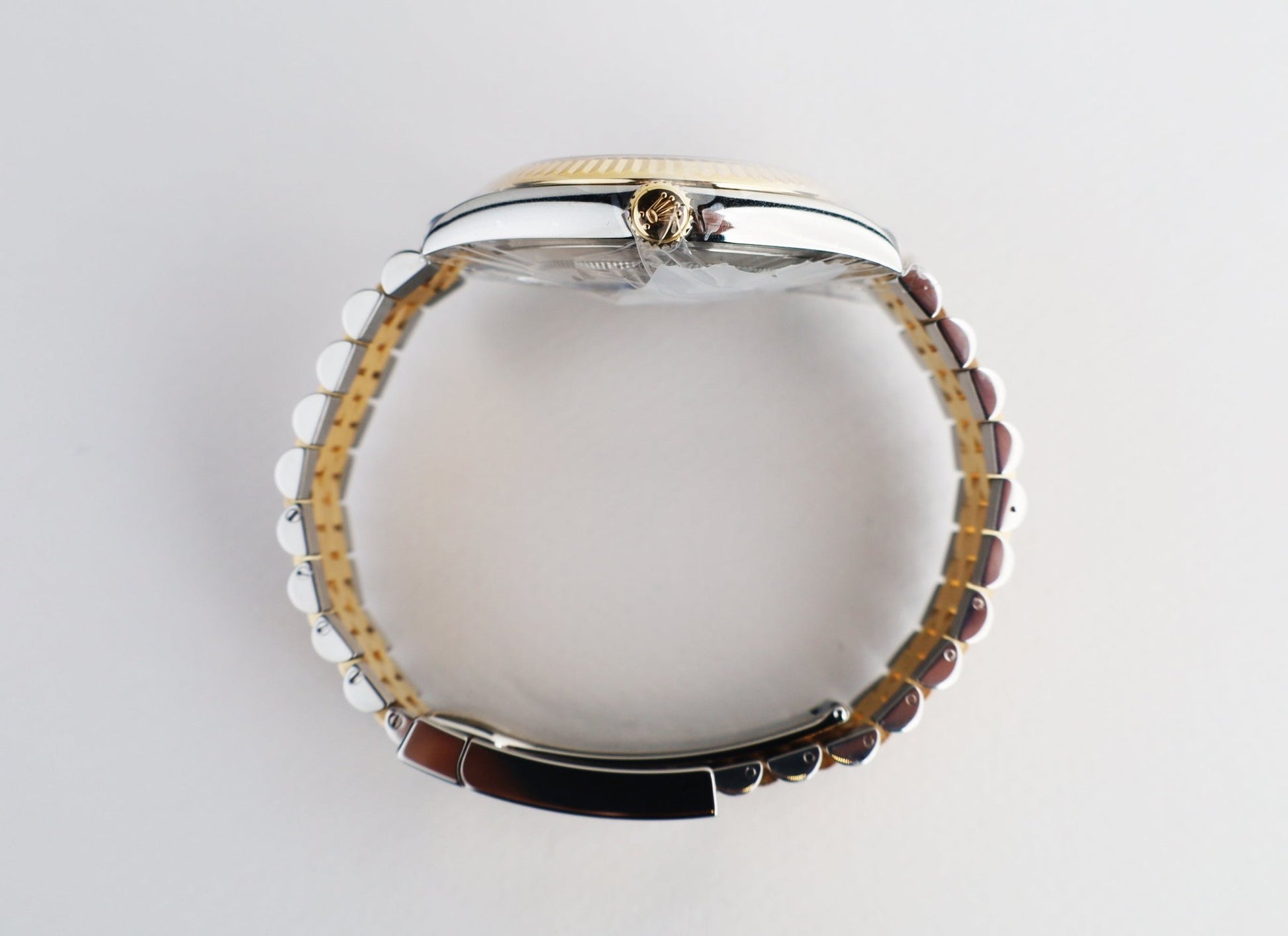 Rolex Datejust 41 Yellow Gold/Steel Slate Roman Dial Fluted Bezel Jubilee Bracelet 126333 - Luxury Time NYC