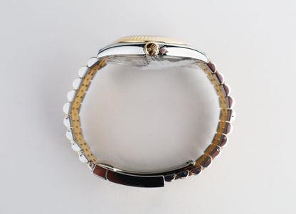 Rolex Datejust 41 Yellow Gold/Steel Slate Roman Dial Fluted Bezel Jubilee Bracelet 126333 - Luxury Time NYC