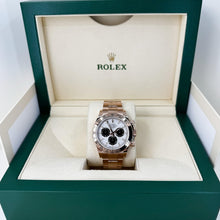 Load image into Gallery viewer, Rolex Daytona Rose Gold Meteorite and Black Subdials Dial Index Dial Gold Bezel Oyster Bracelet 116505 - Luxury Time NYC