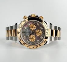 Load image into Gallery viewer, Rolex Daytona Yellow Gold/Steel Tahitian Mother of Pearl Diamond Dial Yellow Gold Bezel Oyster Bracelet 116503 - Luxury Time NYC