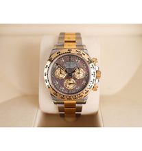 Load image into Gallery viewer, Rolex Daytona Yellow Gold/Steel Tahitian Mother of Pearl Diamond Dial Yellow Gold Bezel Oyster Bracelet 116503 - Luxury Time NYC