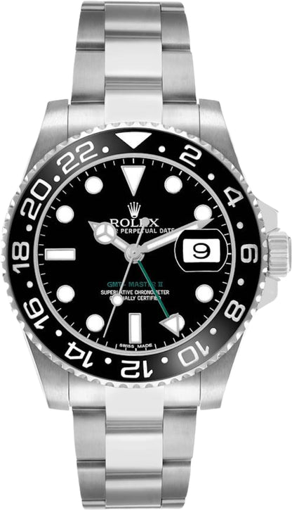 Rolex GMT Master II Stainless Steel Black Dial Ceramic Bezel Oyster Bracelet 116710LN