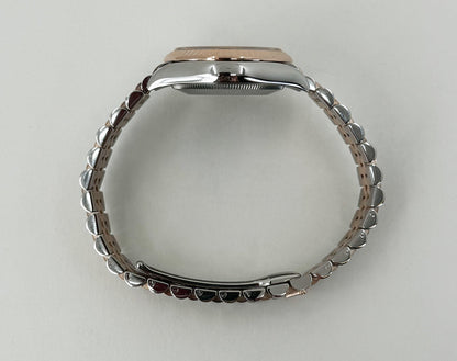 Rolex Lady-Datejust 31 Rose Gold/Steel Rose Index Dial & Fluted Bezel Jubilee Bracelet 278271 - Luxury Time NYC
