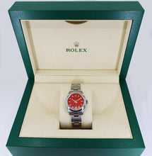 Load image into Gallery viewer, Rolex Oyster Perpetual 31 Watch - Domed Bezel - Coral Red Index Dial - Oyster Bracelet - 2020 Release - 277200 reio