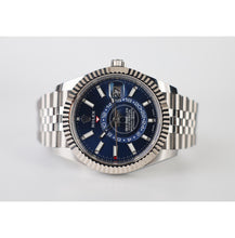 Load image into Gallery viewer, Rolex Oyster Perpetual White Rolesor Sky - Dweller Watch - Blue Index Dial - Jubilee Bracelet - 326934 blij - Luxury Time NYC