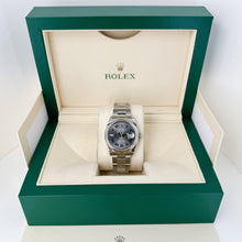 Load image into Gallery viewer, Rolex Oystersteel Datejust 36 Watch - Domed Bezel - Slate Roman Dial - Oyster Bracelet - 126200 slgro - Luxury Time NYC
