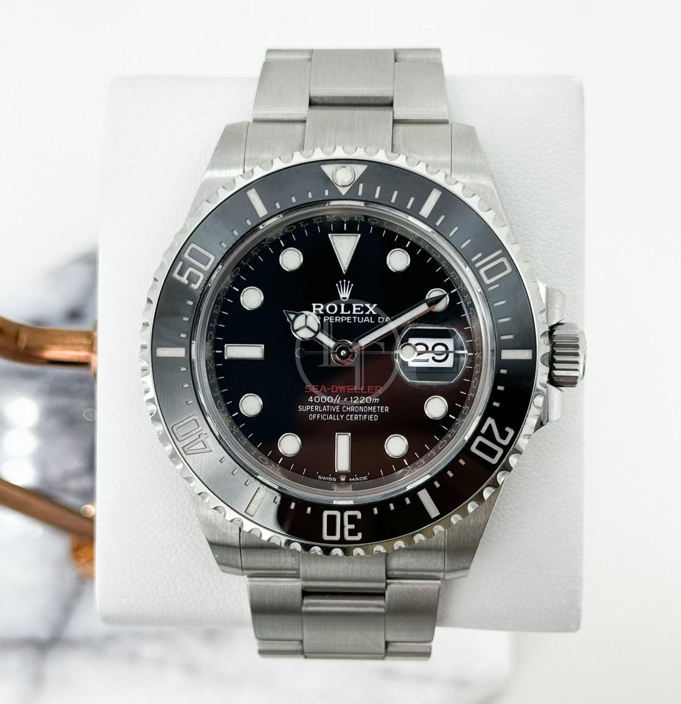 Rolex Sea - Dweller Stainless Steel Black Maxi Dial & Ceramic Bezel Oyster Bracelet 43mm 126600 - Luxury Time NYC