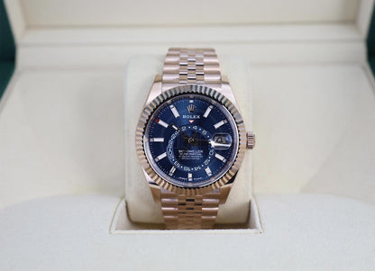 Rolex Sky - Dweller 42mm Blue - Green Dial Fluted Bezel Jubilee Bracelet - 336935 | 2024 Model - Luxury Time NYC