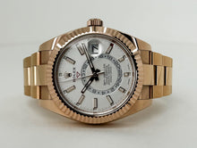 Load image into Gallery viewer, Rolex Sky-Dweller Rose Gold White Index Dial Fluted Bezel Oyster Bracelet 326935 - Luxury Time NYC