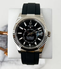 Load image into Gallery viewer, Rolex Sky-Dweller White Gold Bright Black Index Dial Oysterflex Rubber Strap 336239 - Luxury Time NYC