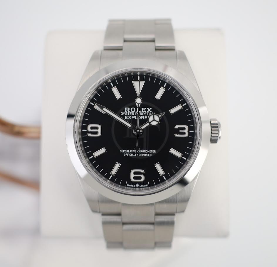Rolex Stainless Steel Oyster Perpetual Explorer - Black - 124270