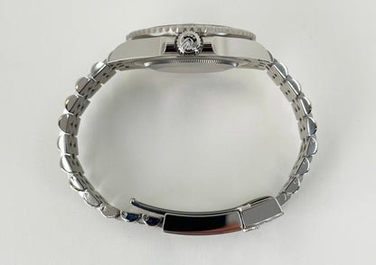 Rolex Steel GMT-Master II 40 Watch - "Sprite" - Black Dial - Jubilee Bracelet - 126720VTNR - Luxury Time NYC