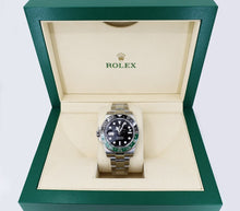 Load image into Gallery viewer, Rolex Steel GMT-Master II 40 Watch - &quot;Sprite&quot; - Black Dial - Oyster Bracelet - 126720VTNR - Luxury Time NYC