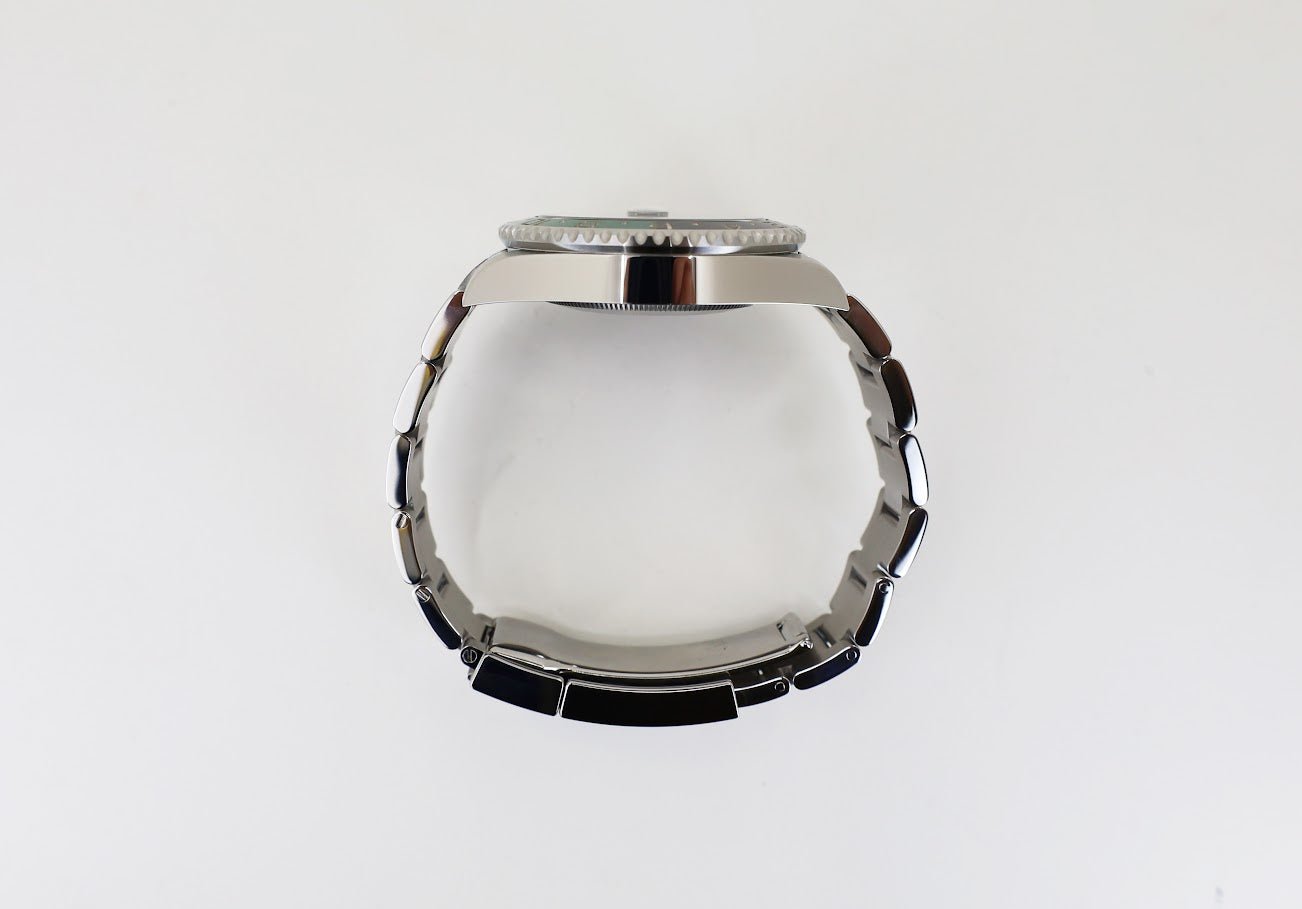 Rolex Steel GMT-Master II 40 Watch - "Sprite" - Black Dial - Oyster Bracelet - 126720VTNR - Luxury Time NYC