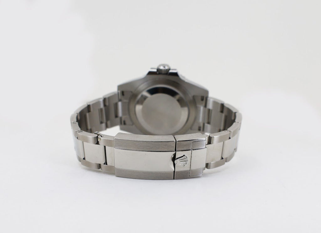 Rolex Steel GMT-Master II 40 Watch - "Sprite" - Black Dial - Oyster Bracelet - 126720VTNR - Luxury Time NYC