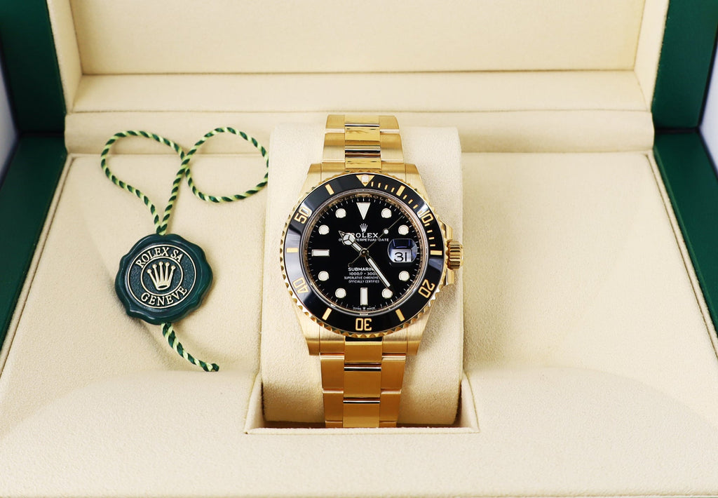 Rolex Submariner Date Yellow Gold 41mm Black Dial 126618LN - Luxury Time NYC