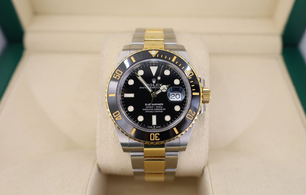 Rolex Submariner Date Yellow Gold/Steel Black Dial & Ceramic Bezel Oyster Bracelet 116613LN - Luxury Time NYC
