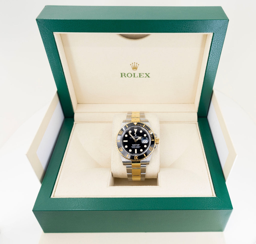 Rolex Submariner Date Yellow Gold/Steel Black Dial & Ceramic Bezel Oyster Bracelet 116613LN - Luxury Time NYC