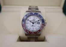 Load image into Gallery viewer, Rolex White Gold GMT - Master II 40 Watch - Blue and Red Pepsi Bezel - Meteorite Dial - Oyster Bracelet - 126719BLRO mt - Luxury Time NYC