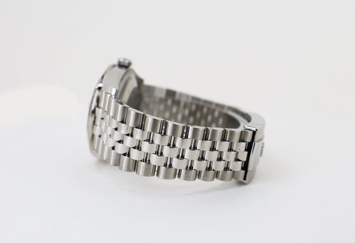 Rolex White Rolesor Datejust 36 Watch - Diamond Bezel - Olive Green Palm Motif Index 6 Dial - Jubilee Bracelet - 126284rbr ogpmij - Luxury Time NYC