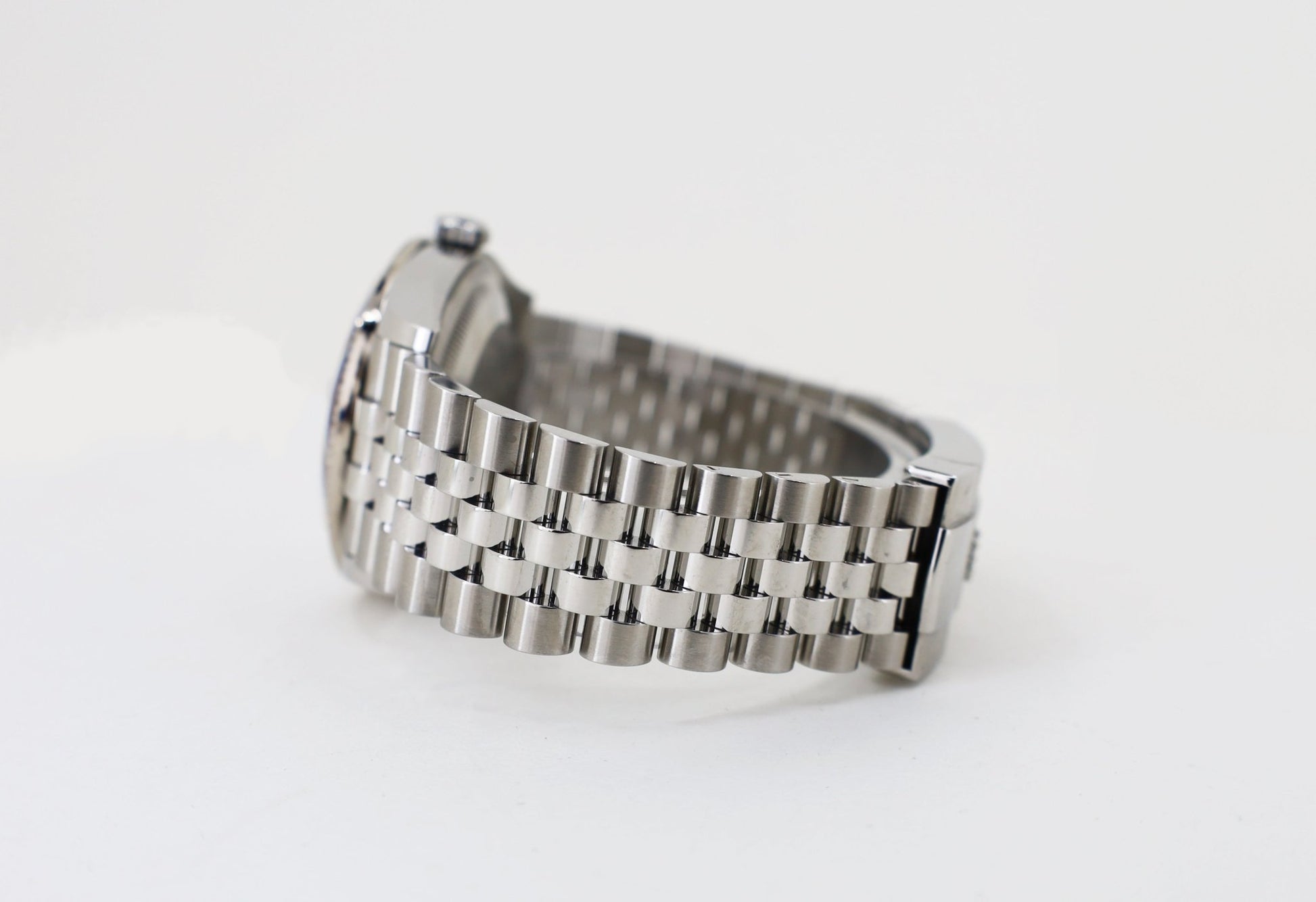 Rolex White Rolesor Datejust 36 Watch - Diamond Bezel - Olive Green Palm Motif Index 6 Dial - Jubilee Bracelet - 126284rbr ogpmij - Luxury Time NYC