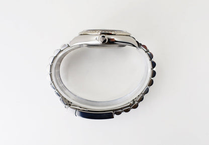 Rolex White Rolesor Datejust 36 Watch - Diamond Bezel - Olive Green Palm Motif Index 6 Dial - Jubilee Bracelet - 126284rbr ogpmij - Luxury Time NYC