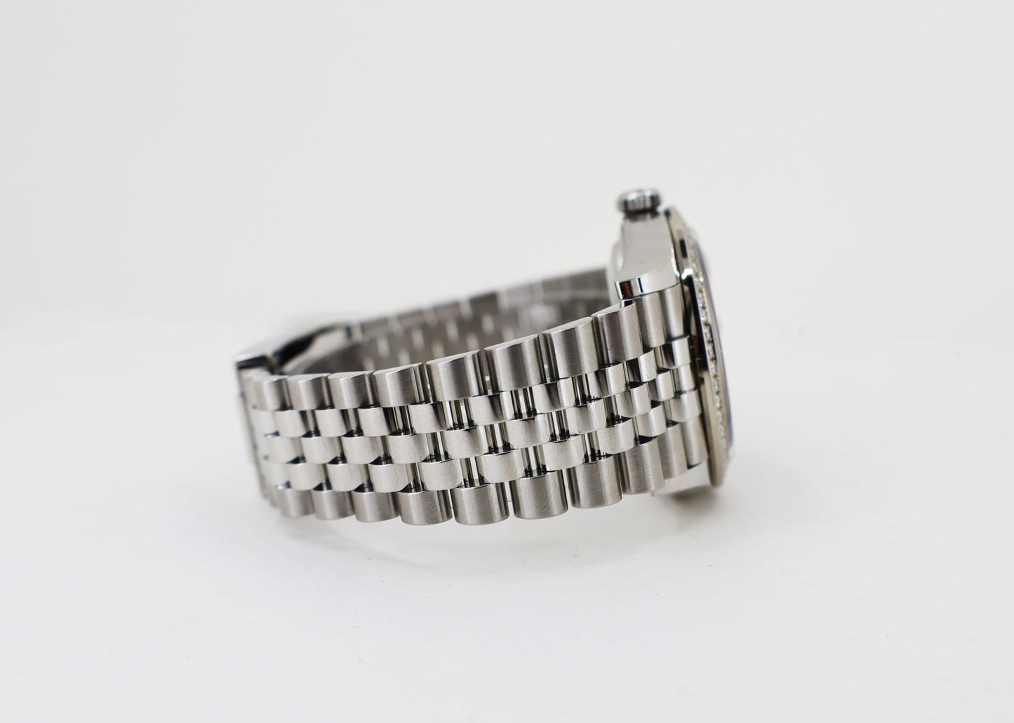 Rolex White Rolesor Datejust 36 Watch - Diamond Bezel - Olive Green Palm Motif Index 6 Dial - Jubilee Bracelet - 126284rbr ogpmij - Luxury Time NYC