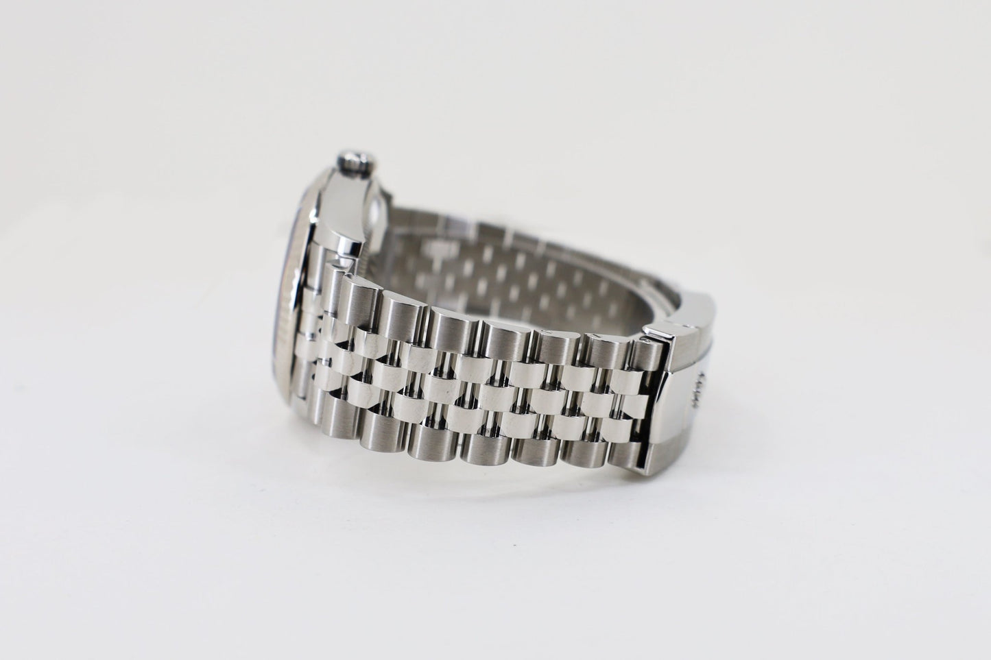 Rolex White Rolesor Datejust 36 Watch - Fluted Bezel - Olive Green Palm Motif Diamond 6 Dial - Jubilee Bracelet - 126234 ogpmdj - Luxury Time NYC