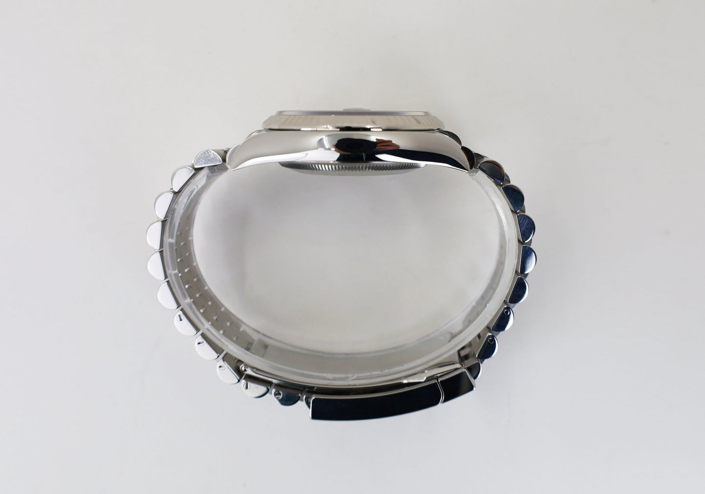 Rolex White Rolesor Datejust 36 Watch - Fluted Bezel - Olive Green Palm Motif Diamond 6 Dial - Jubilee Bracelet - 126234 ogpmdj - Luxury Time NYC