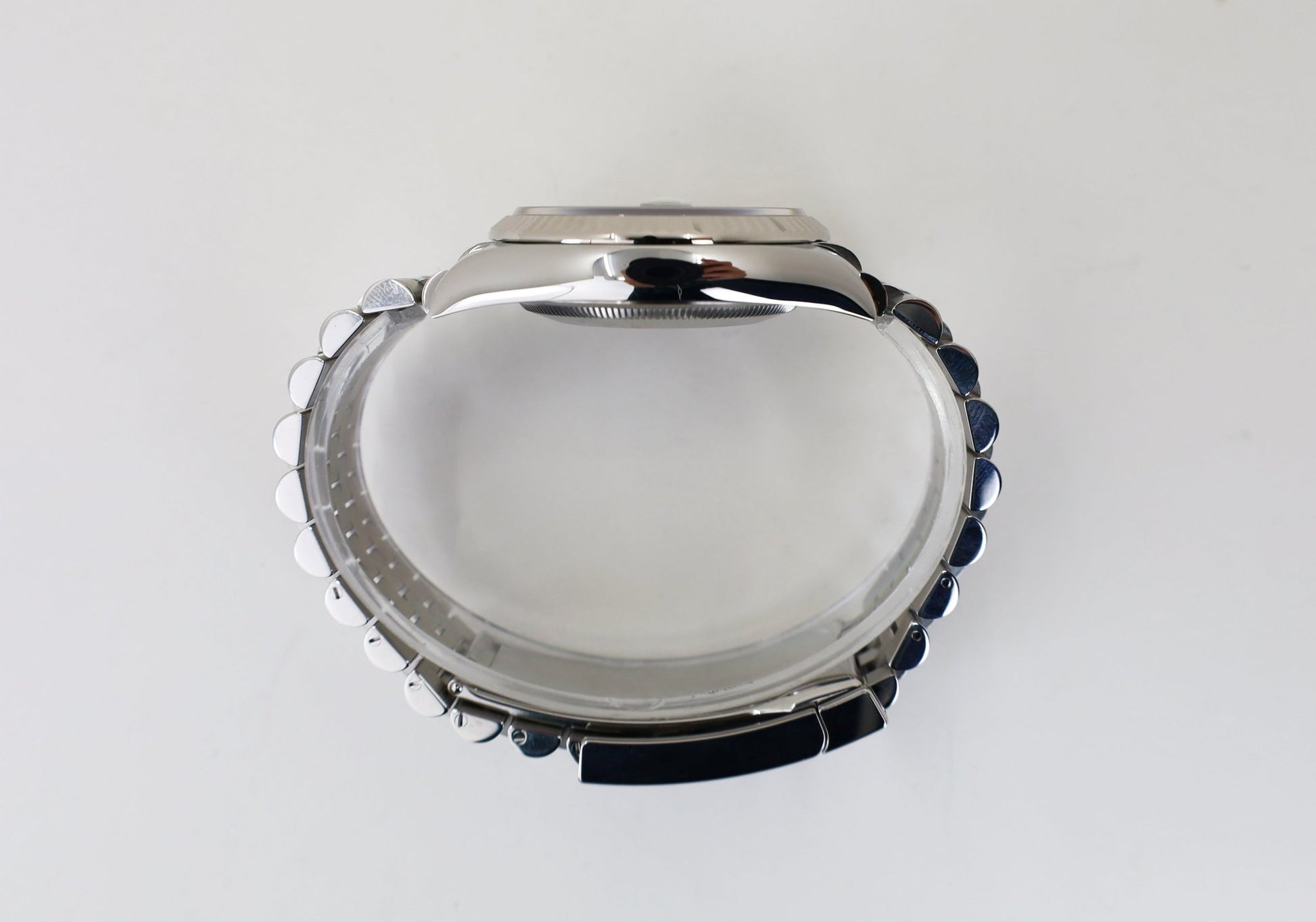 Rolex White Rolesor Datejust 36 Watch - Fluted Bezel - Olive Green Palm Motif Diamond 6 Dial - Jubilee Bracelet - 126234 ogpmdj - Luxury Time NYC