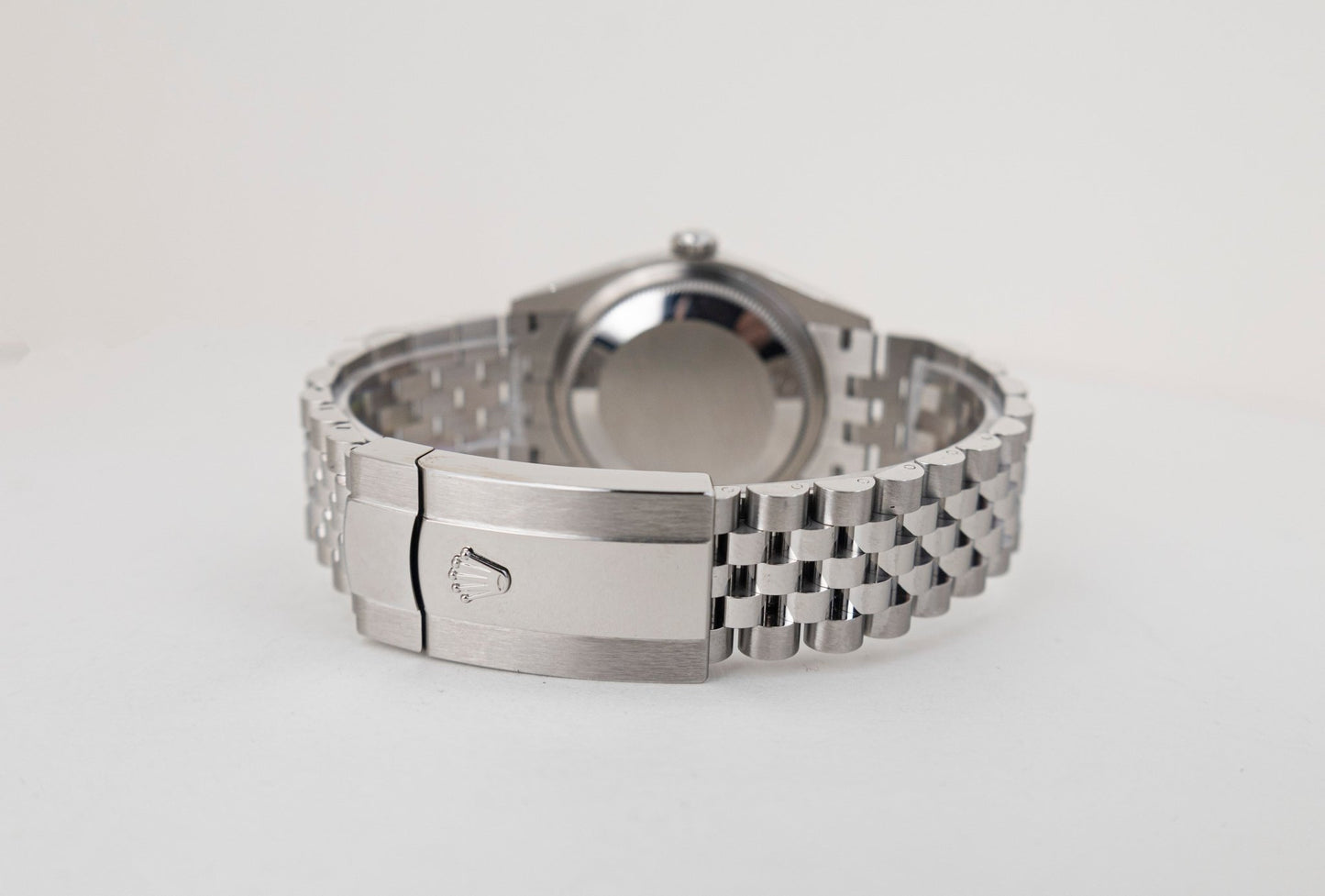 Rolex White Rolesor Datejust 41 Watch - Fluted Bezel - Mint Green Index Dial - Jubilee Bracelet - 126334 - Luxury Time NYC