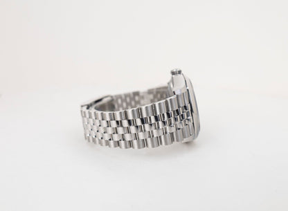 Rolex White Rolesor Datejust 41 Watch - Fluted Bezel - Mint Green Index Dial - Jubilee Bracelet - 126334 - Luxury Time NYC