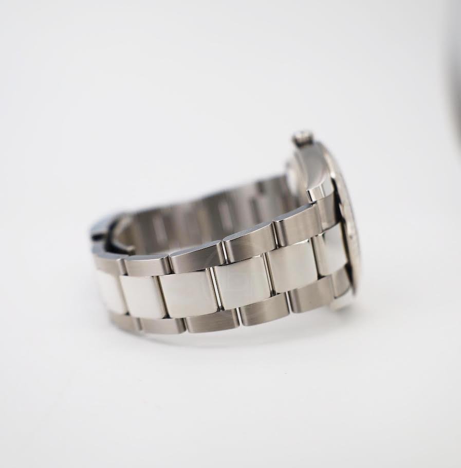 Rolex White Rolesor Datejust 41 Watch - Fluted Bezel - Mint Green Index Dial - Oyster Bracelet - 126334 - Luxury Time NYC