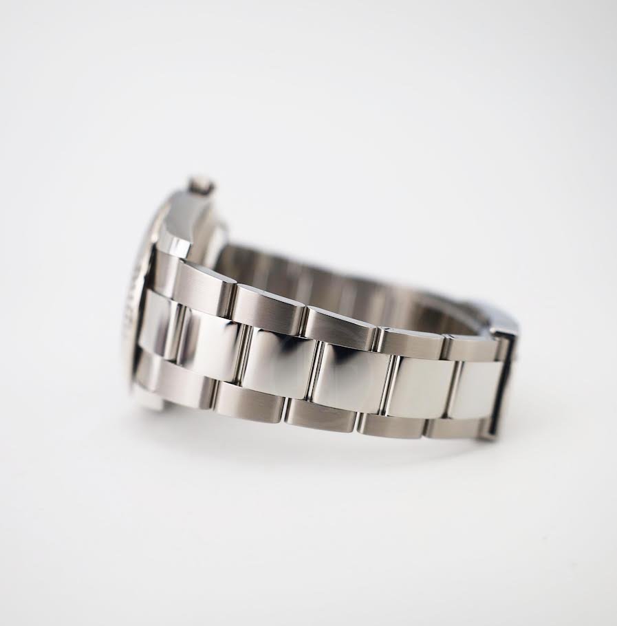 Rolex White Rolesor Datejust 41 Watch - Fluted Bezel - Mint Green Index Dial - Oyster Bracelet - 126334 - Luxury Time NYC