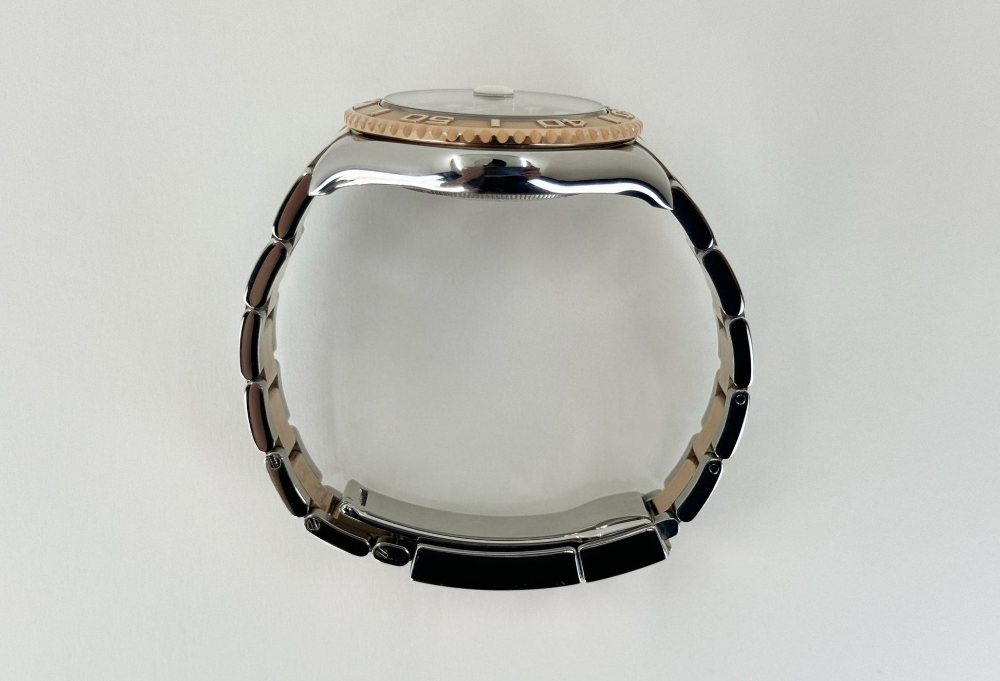 Rolex Yacht-Master 40 Everose Rose Gold/Steel Chocolate Brown Dial Gold Bezel Oyster Bracelet 116621 - Luxury Time NYC