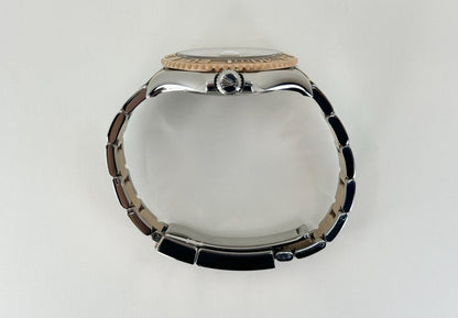 Rolex Yacht-Master 40 Everose Rose Gold/Steel Chocolate Brown Dial Gold Bezel Oyster Bracelet 116621 - Luxury Time NYC