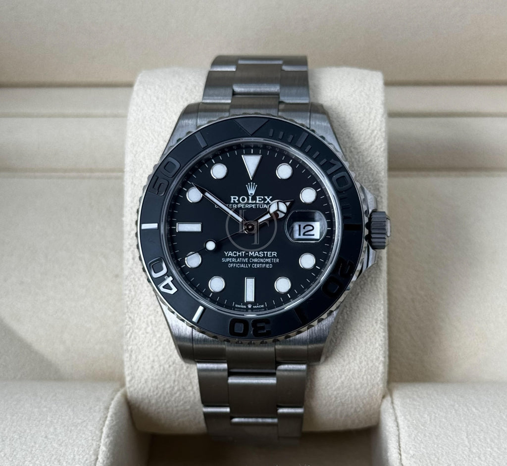 Rolex Yacht - Master 42 Titanium Intense Black Dial Oyster - 226627 - Luxury Time NYC