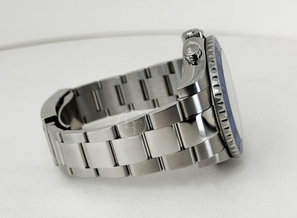 Rolex Yacht-Master II Stainless Steel White Dial Mercedes Hands Blue Ceramic Bezel 116680 - Luxury Time NYC