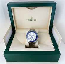 Load image into Gallery viewer, Rolex Yacht-Master II Stainless Steel White Dial Mercedes Hands Blue Ceramic Bezel 116680 - Luxury Time NYC