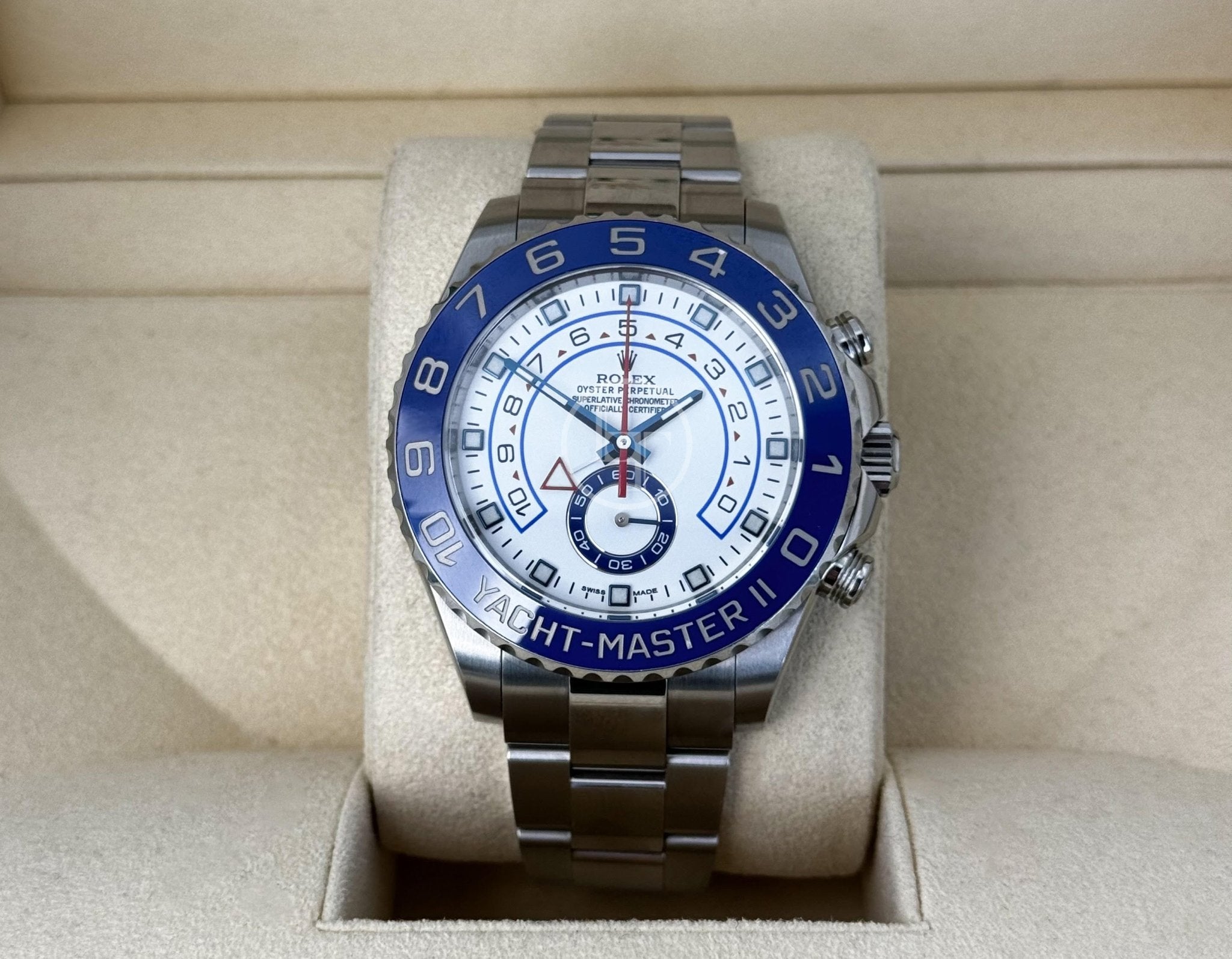 Rolex Yacht-Master II 116680 with White Dial – Luxury Time NYC