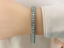 Load image into Gallery viewer, Round And Princess Diamond Bracelet with 10.58 ct.(finished) 1.6mm, 2.8mm - Luxury Time NYC